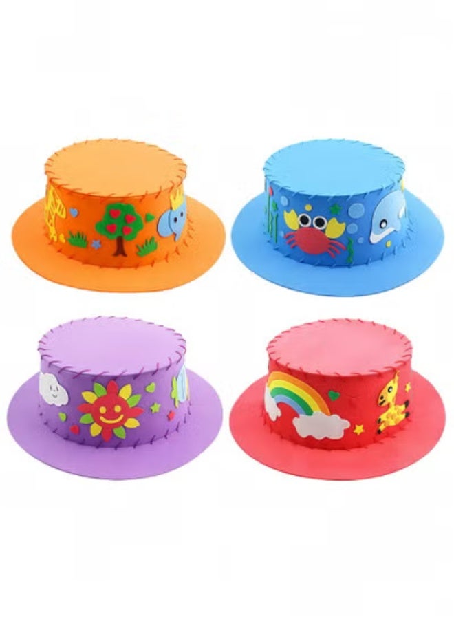 fantasize 4 Pcs Toddler Arts and Crafts for Kids Ages 1 2 3 4 5 6 Years Old, Craft Kits for Sewing Sets, Preschool Educational Kids Toys Sewing Craft Kits for Kids DIY Art Craft Hand Stitch Play Set - Image 1